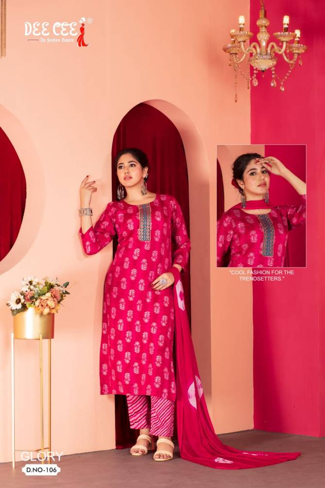 Glory By deecee capsule Printed Straight Kurti With Bottom Dupatta Wholesale Shop In Surat